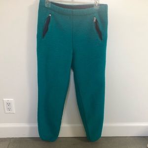 Turquoise Patagonia Fleece Pants size 10